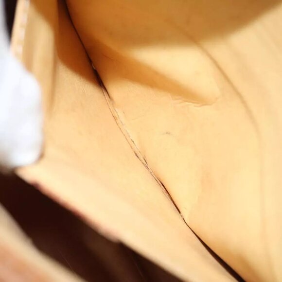 CELINE Macadam Canvas Shoulder Bag PVC Brown - Picture 12 of 16